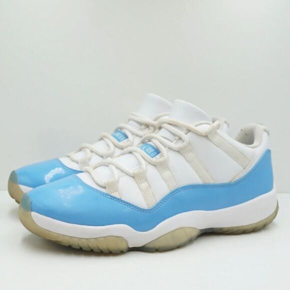 Nike Air Jordan 11 Retro UNC White Blue Sneakers Size 7 - Picture 2 of 12